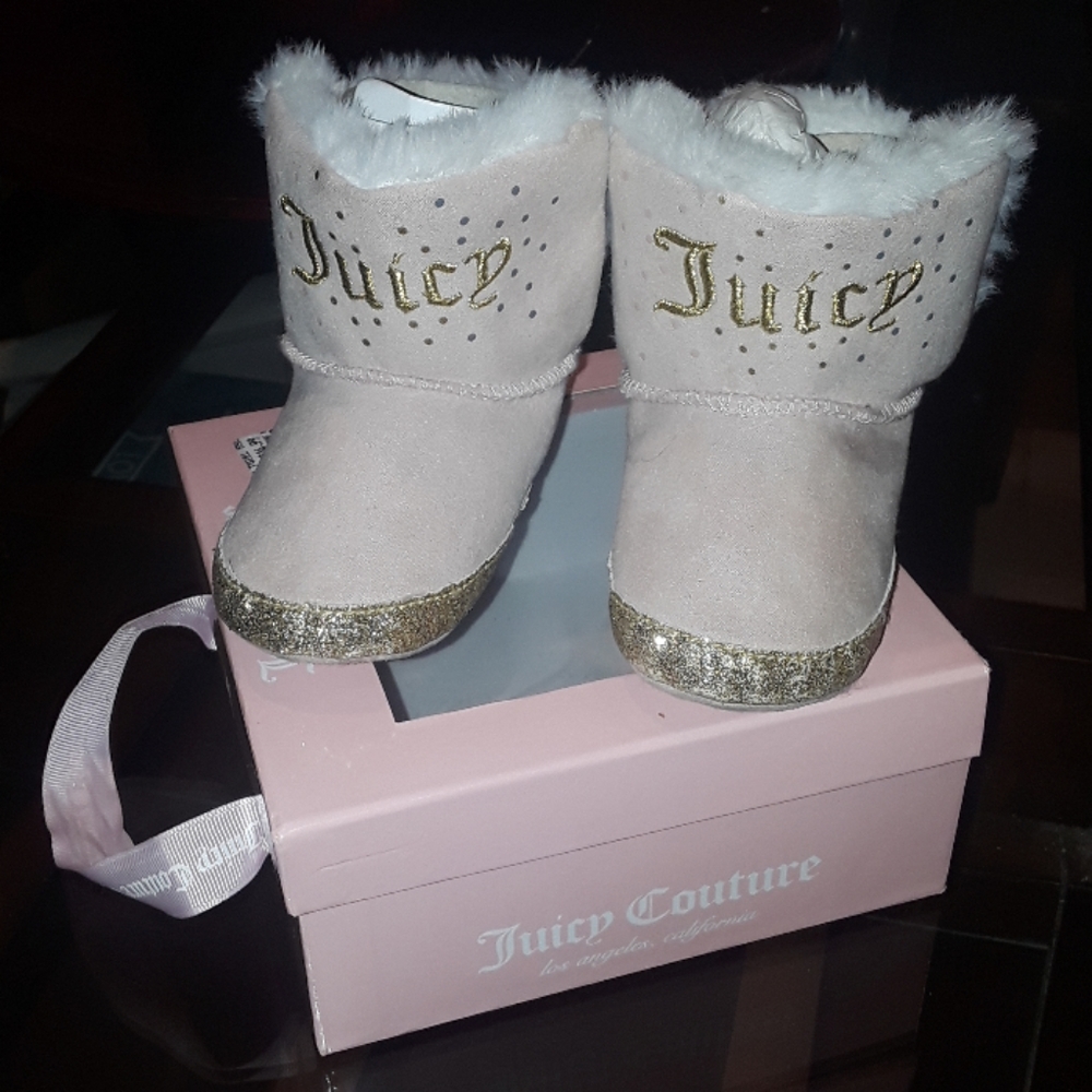 Infant JUICY COUTURE FUR BOOTS...
